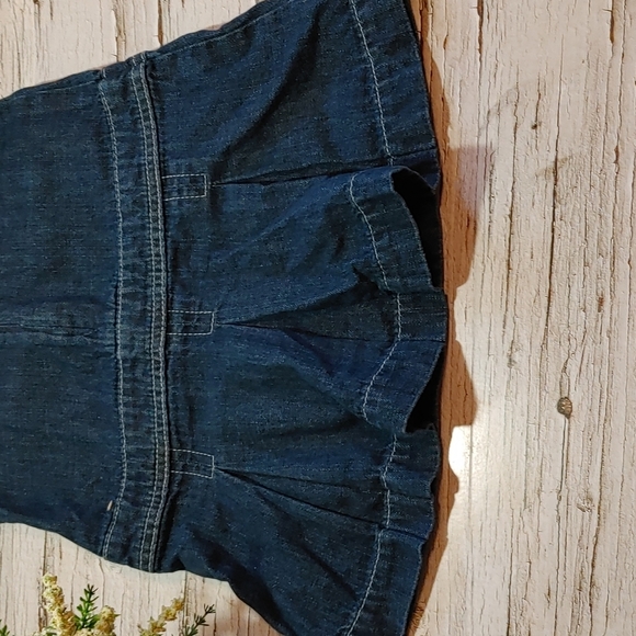 3/$25 BABY Gap Denim dark blue sleeveless dress size 18-24 months - Picture 5 of 9